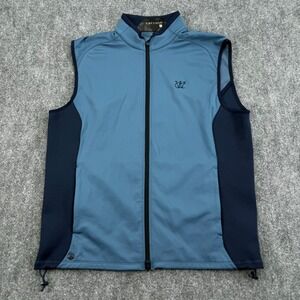 GREYSON Vest Men Large Blue Trailwolf Full Zip Lightweight Westmoor Country Club